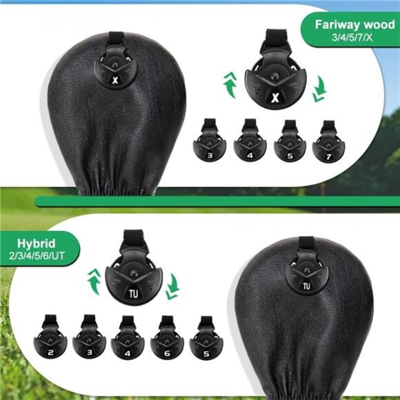 Golf Club Head Covers,USA Golf Driver Headcover Fariway Wood Covers Hybrid - Picture 4 of 7